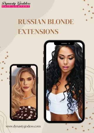 Top Quality Russian Blonde Hair Extensions
