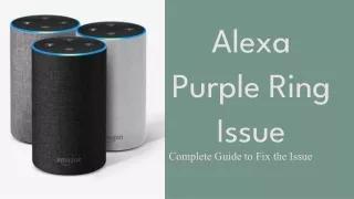 How to Fix the Alexa Purple Ring Issue ? |  1-872-888-1589
