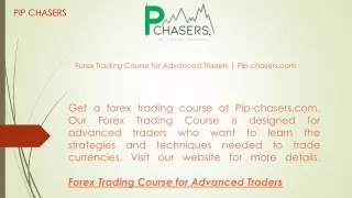 Forex Trading Course for Advanced Traders  Pip-chasers.com