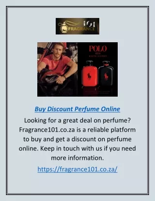 Buy Discount Perfume Online | Fragrance101.co.za