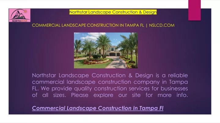 commercial landscape construction in tampa fl nslcd com