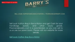 Sell Louis Vuitton Bag Boca Raton  Pawnandjewelry.com