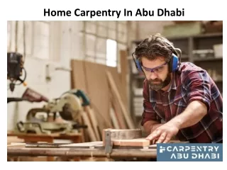 home carpentry in abu dhabi