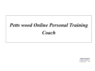 Petts wood Online Personal Training Coach
