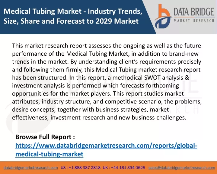 medical tubing market industry trends size share
