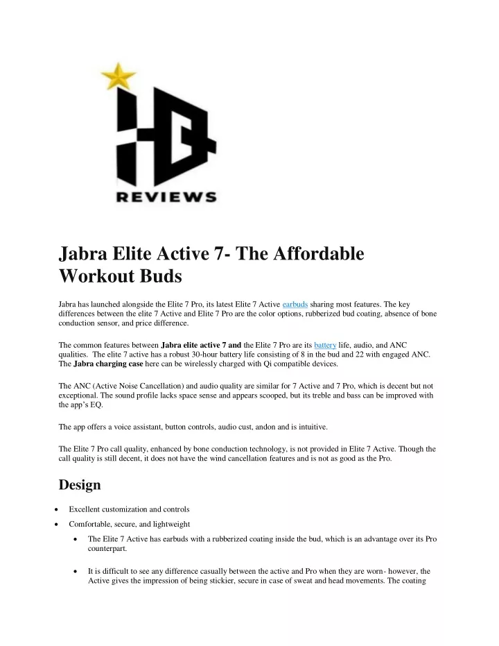 jabra elite active 7 the affordable workout buds
