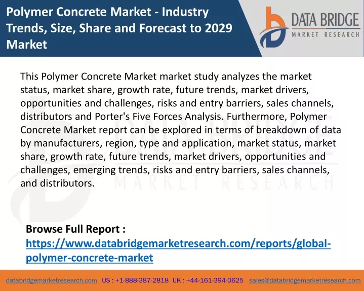 polymer concrete market industry trends size