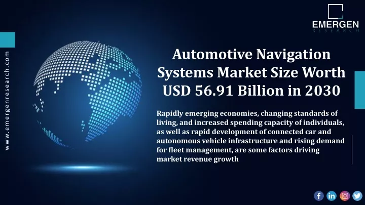 automotive navigation systems market size worth