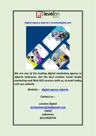 digital agency jakarta levelondigital com