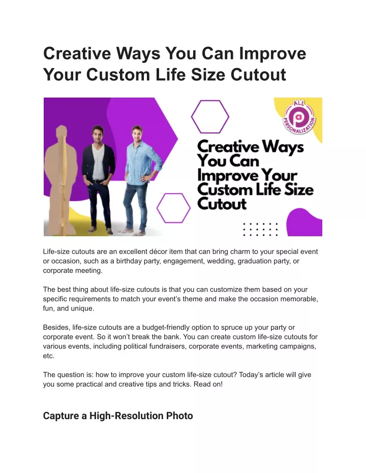 creative ways you can improve your custom life