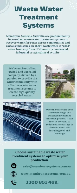 Waste Water Treatment Systems