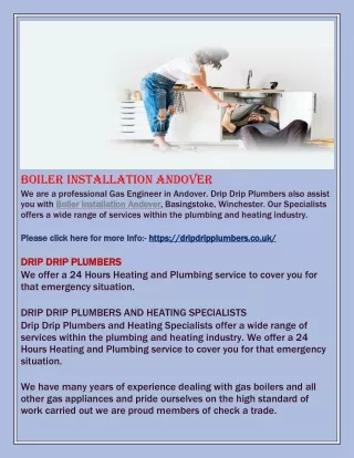 boiler installation andover we are a professional
