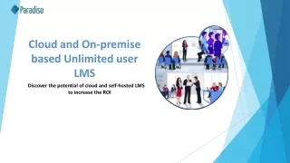 cloud and on premise based unlimited user lms