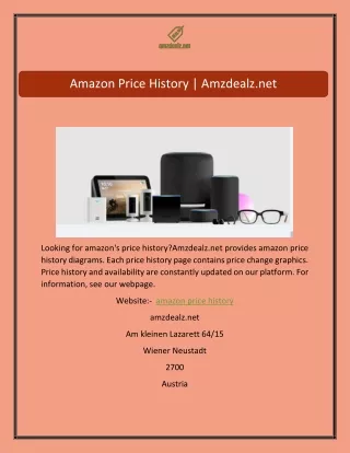Amazon Price History | Amzdealz.net