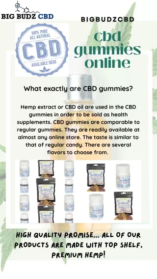 Top Seller Of Cbd Gummies Online | Bigbudzcbd