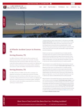 Truck Accident Lawyer Houston - Medina Law