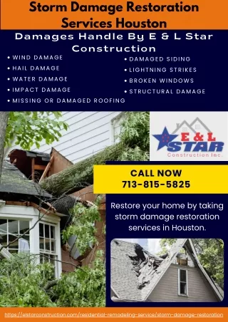 Storm Damage Restoration Services Houston | E & L Star Construction