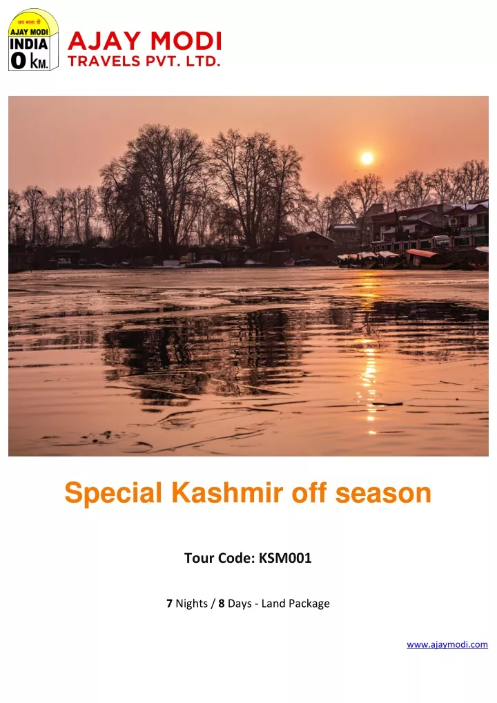 special kashmir off season