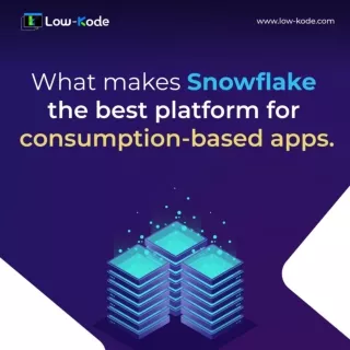 What makes Snowflake the best platform for consumption-based apps.