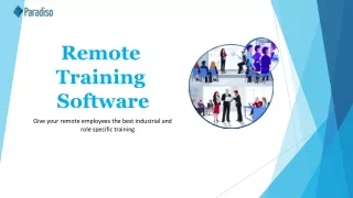 remote training software