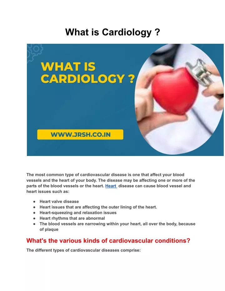 what is cardiology