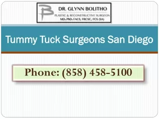 Tummy Tuck Surgeons San Diego