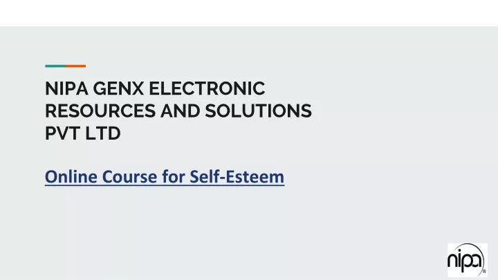 nipa genx electronic resources and solutions pvt ltd