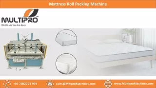 Mattress Roll Packing Machine