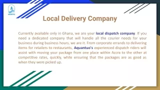 local delivery company