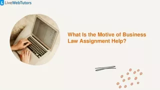 what is the motive of business law assignment help