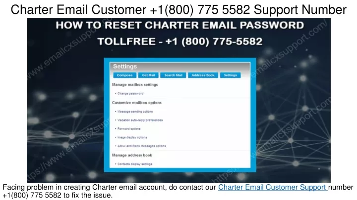 charter email customer 1 800 775 5582 support