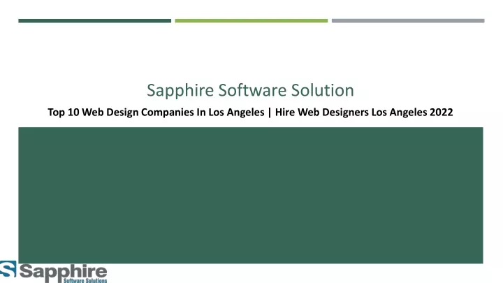 sapphire software solution