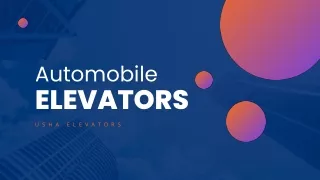 Automobile Elevators