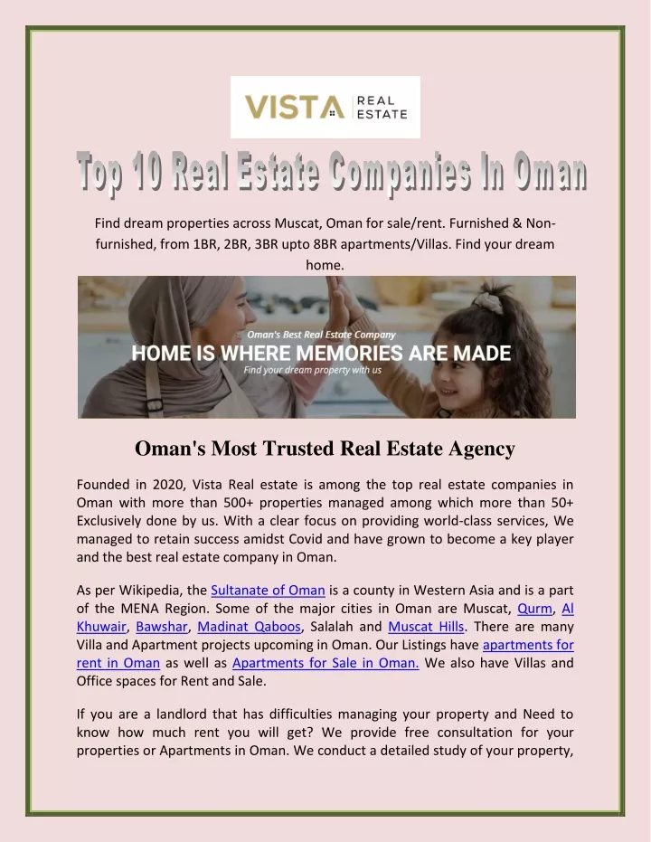 find dream properties across muscat oman for sale