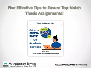 five effective tips to ensure top notch thesis