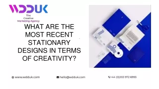 what are the most recent stationary designs in terms of creativity