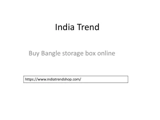 Bangle storage box online