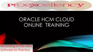 Oracle HCM Cloud Online Training By Real-Time Consultant