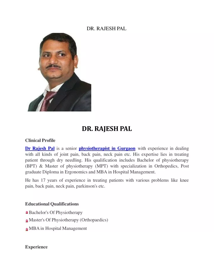 dr rajesh pal