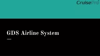 GDS Airline System