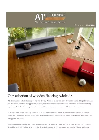 Wooden Flooring Adelaide