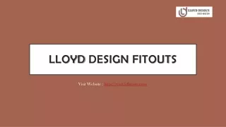 Lloyd Design Fitouts, One of the Best Interior Design Companies in Dubai