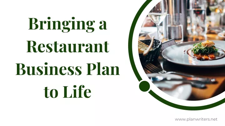 bringing a restaurant business plan to life