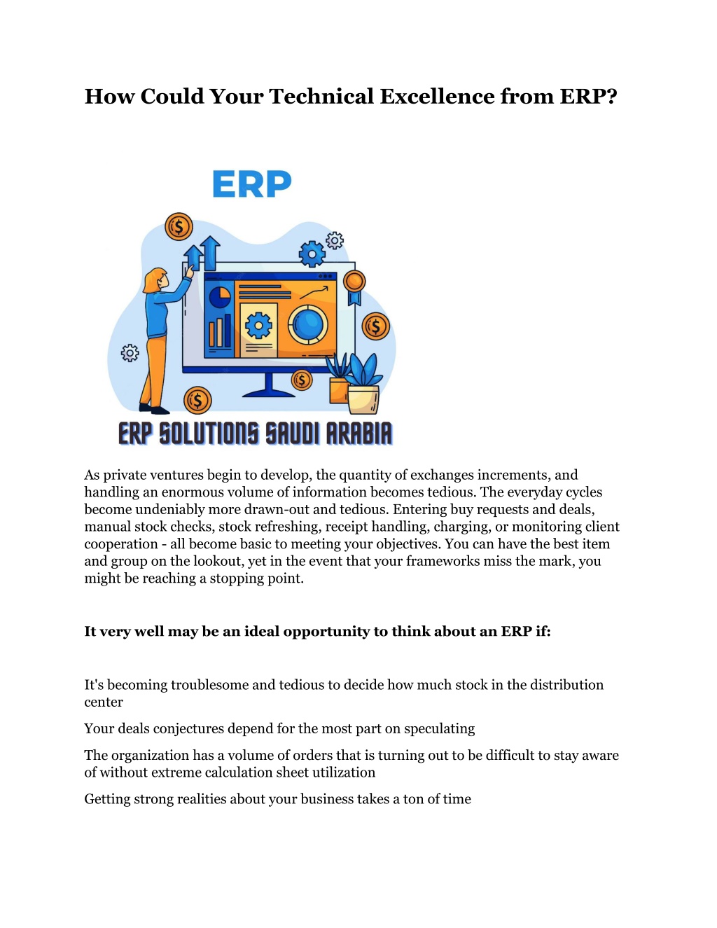 PPT - How Could Your Technical Excellence from ERP PowerPoint ...