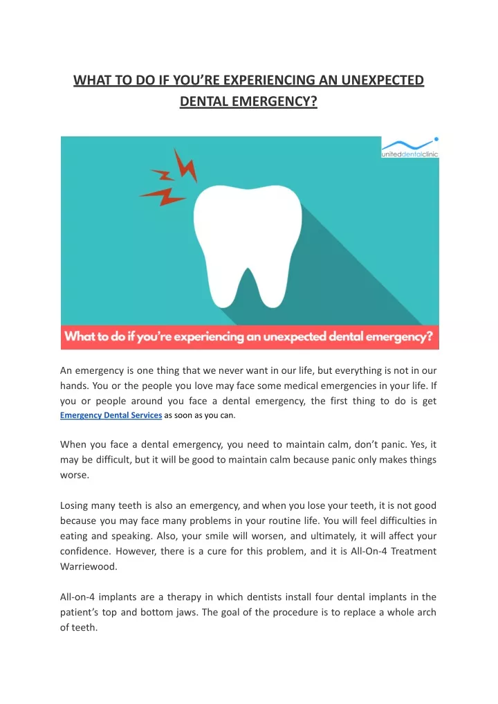 ppt-what-to-do-if-you-re-experiencing-an-unexpected-dental-emergency