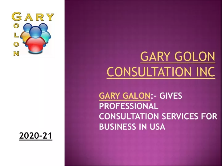 gary golon consultation inc