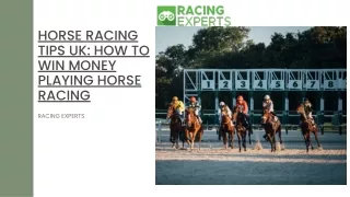 Horse Racing Tips UK How to Win Money Playing Horse Racing