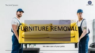 Furniture Removal Service | The Junk Tycoons