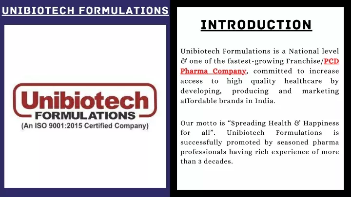 unibiotech formulations