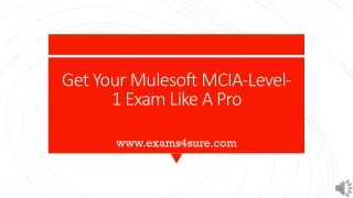 get your mulesoft mcia level 1 exam like a pro